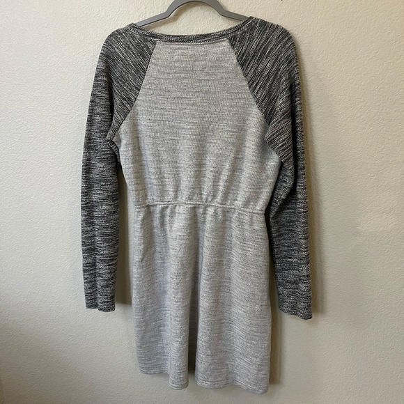 ANTHROPOLOGIE | SATURDAY/SUNDAY | Grey Sweater Knit Color-block Dress | Size S - Picture 7 of 10